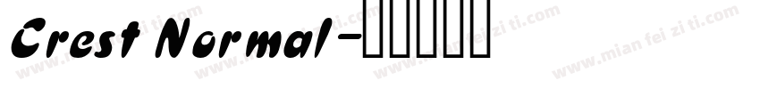 Crest Normal字体转换